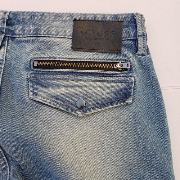 New GUESS Men's Slim Tapered Zip Cargo Jeans sz 32 - Picture 9 of 9